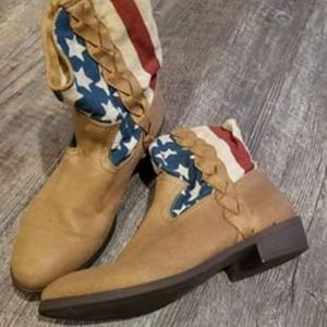 American Flag Ankle Boots